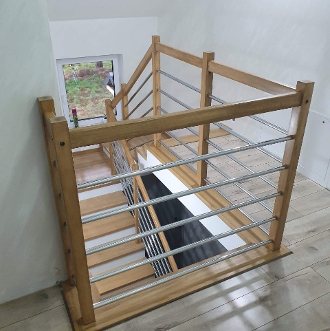 Balustrada słup 6x6 - buk, dąb, jesion, modrzew